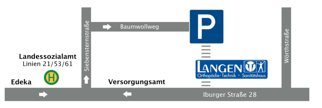 Langen-Zufahrtsbeschreibung